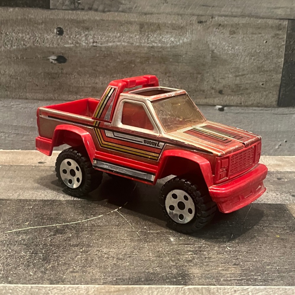 Vintage 1989 Buddy L Red Pickup Truck 4x4 Off Road Toy Vehicle Macau